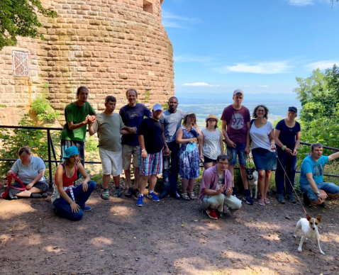 Heydenmühle Gruppenfoto am Burg